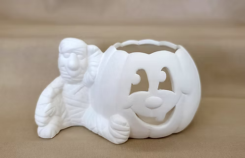 Mummy Pumpkin Candle