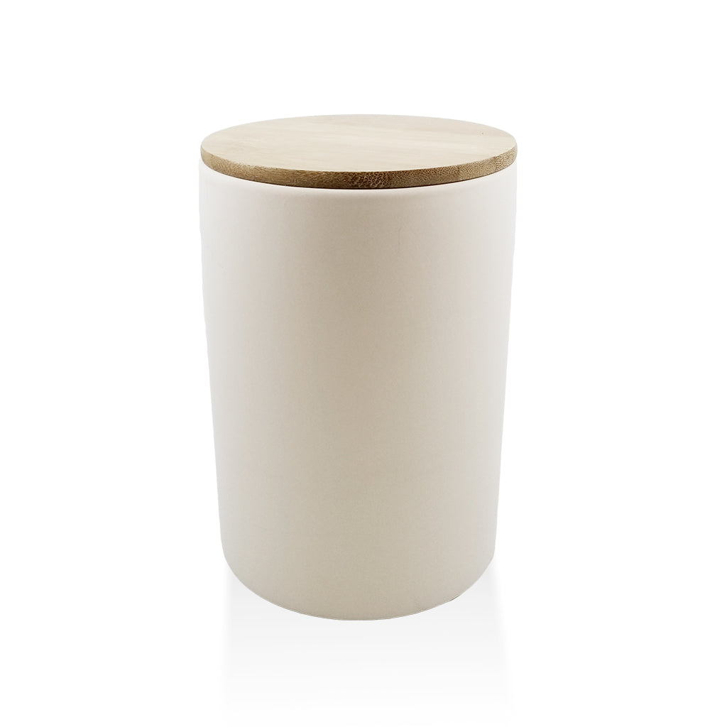 Bamboo lid canister