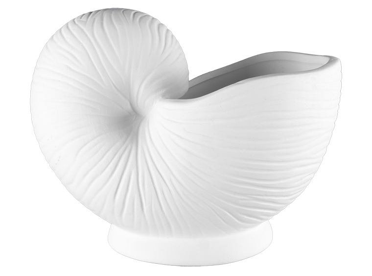 Stoneware Nautilus Planter