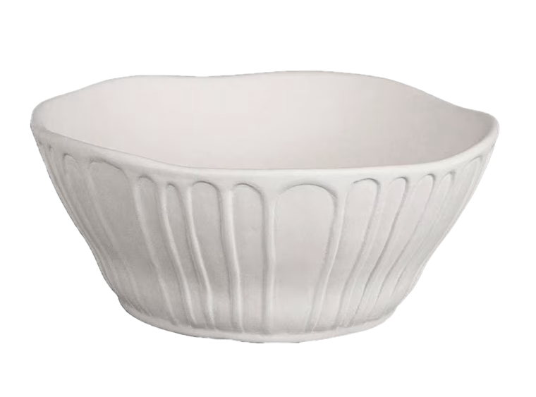 Stoneware fluted bowl - small