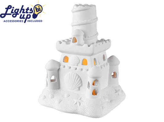 Lighted Sand Castle