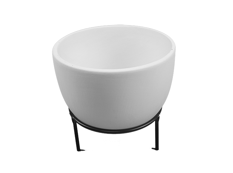 Oval planter with stand