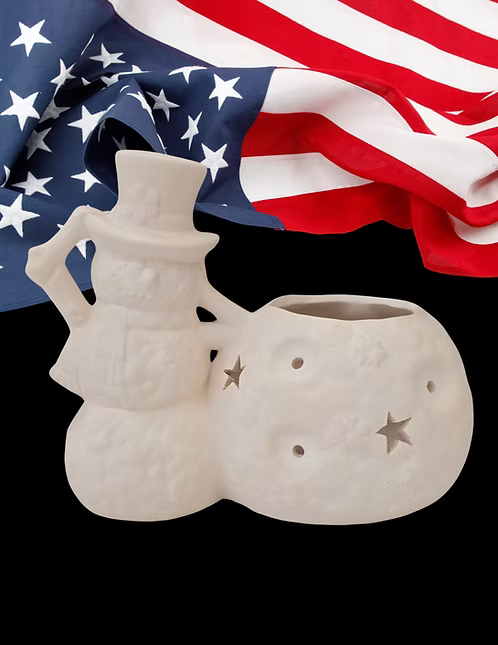Snowman Candle Holder