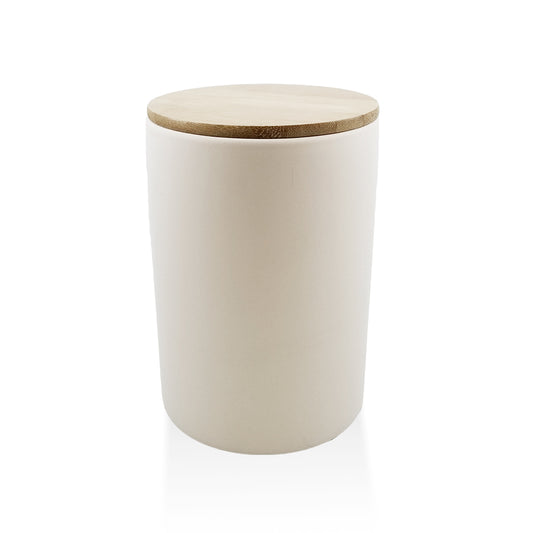 Bamboo lid canister