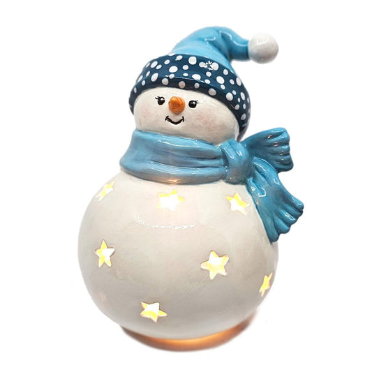 Pudgy Snowman Lantern