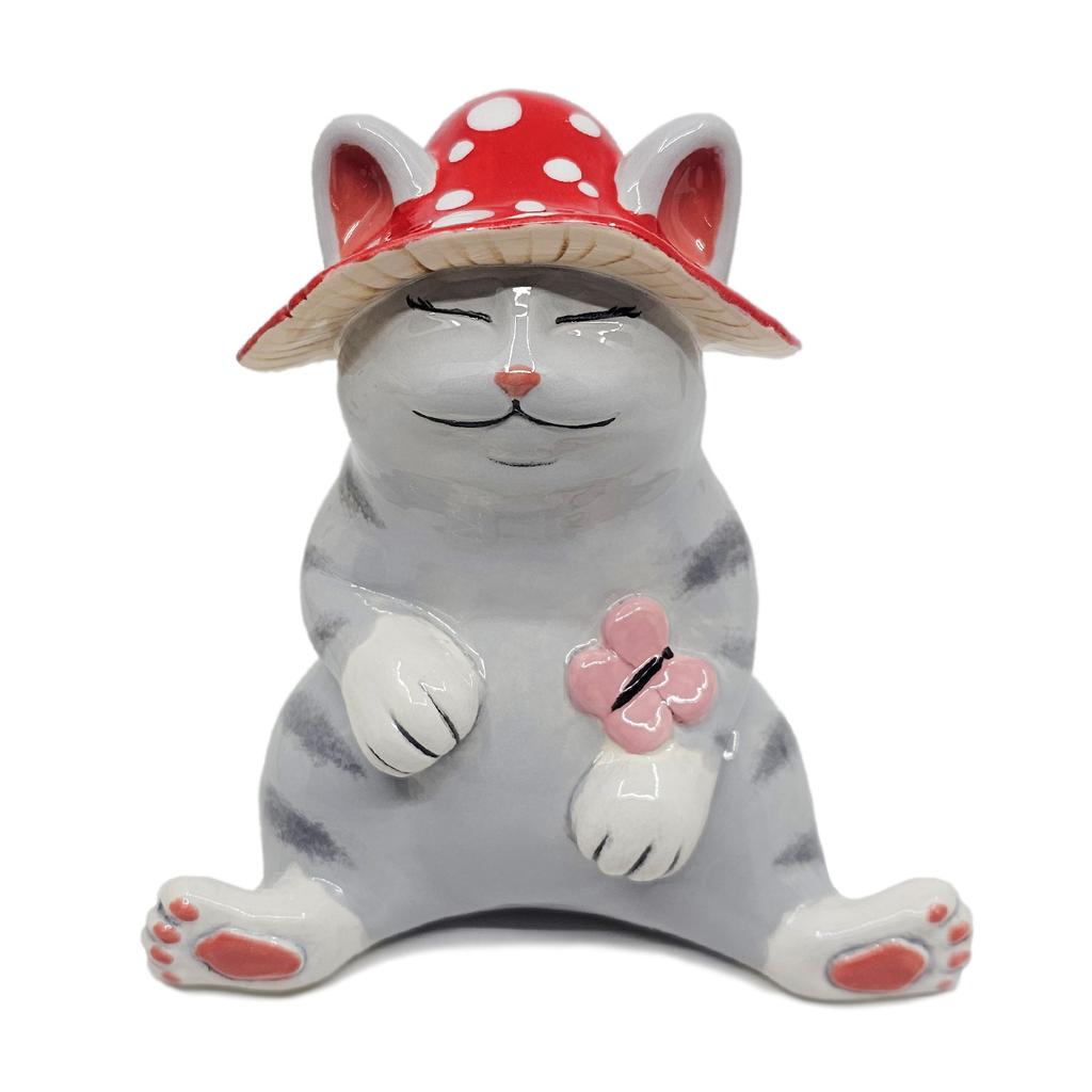 Mushroom Hat Cat