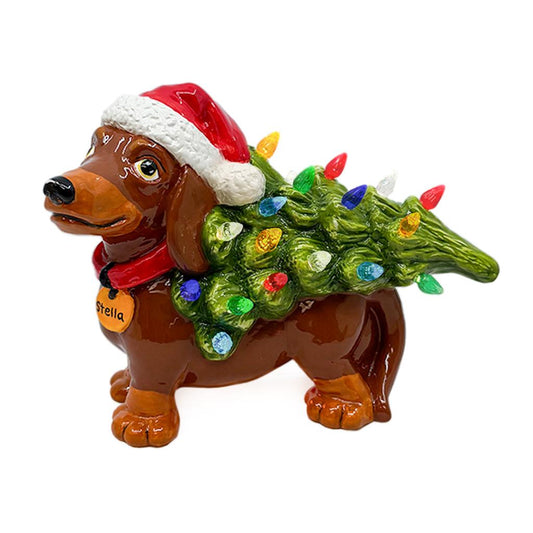 Dachshund w/Tree Lantern