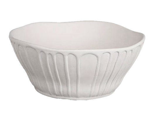 Stoneware fluted bowl - small